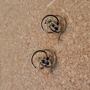 14KT Gold and Sapphire earrings